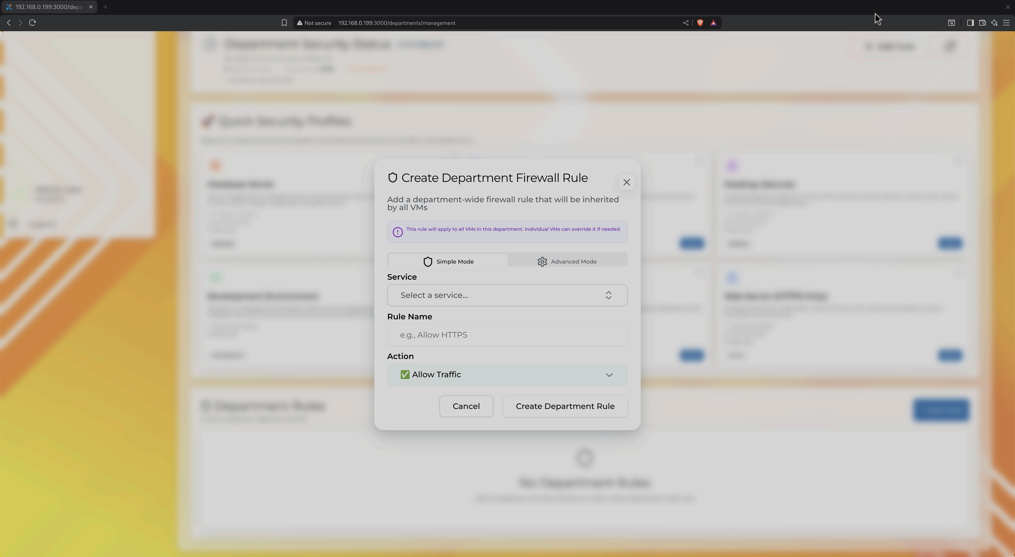 Create Firewall Rule
