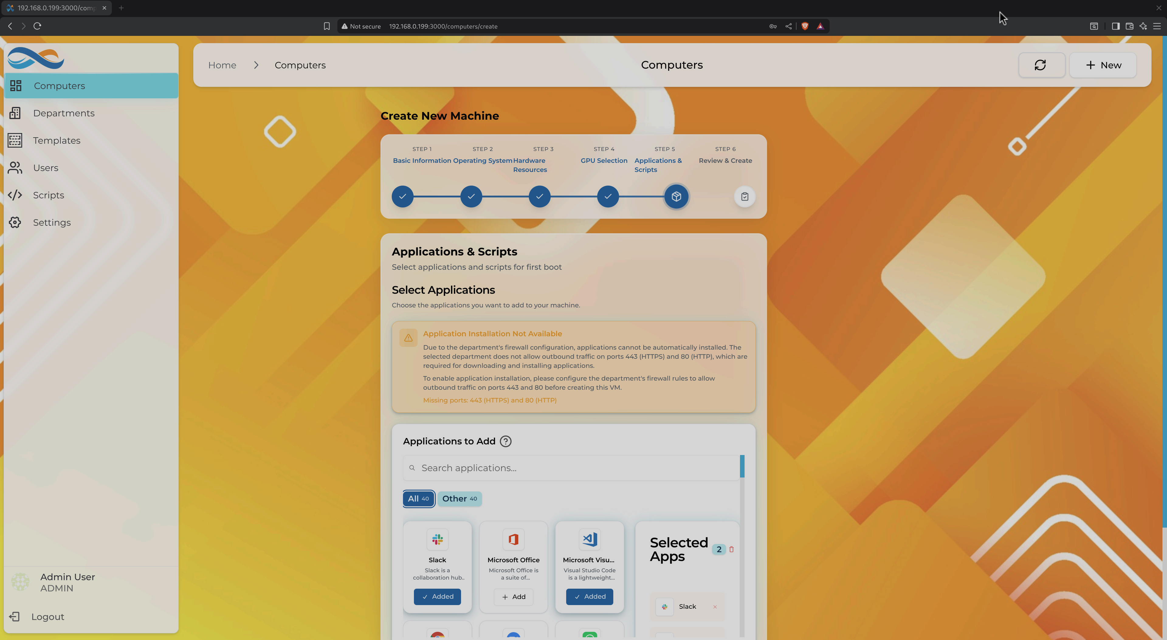 Application Installation